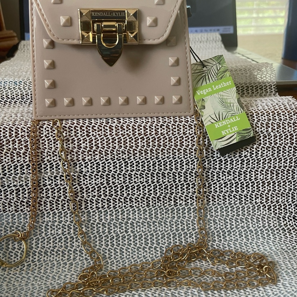 NWT Kendall & Kylie mini studed silicone crossbody purse, MSRP: $59